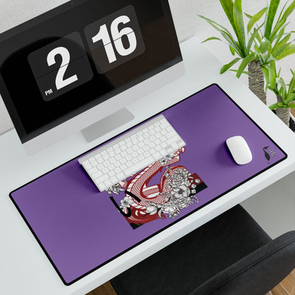 Desk Mats: Dragons Lite Purple