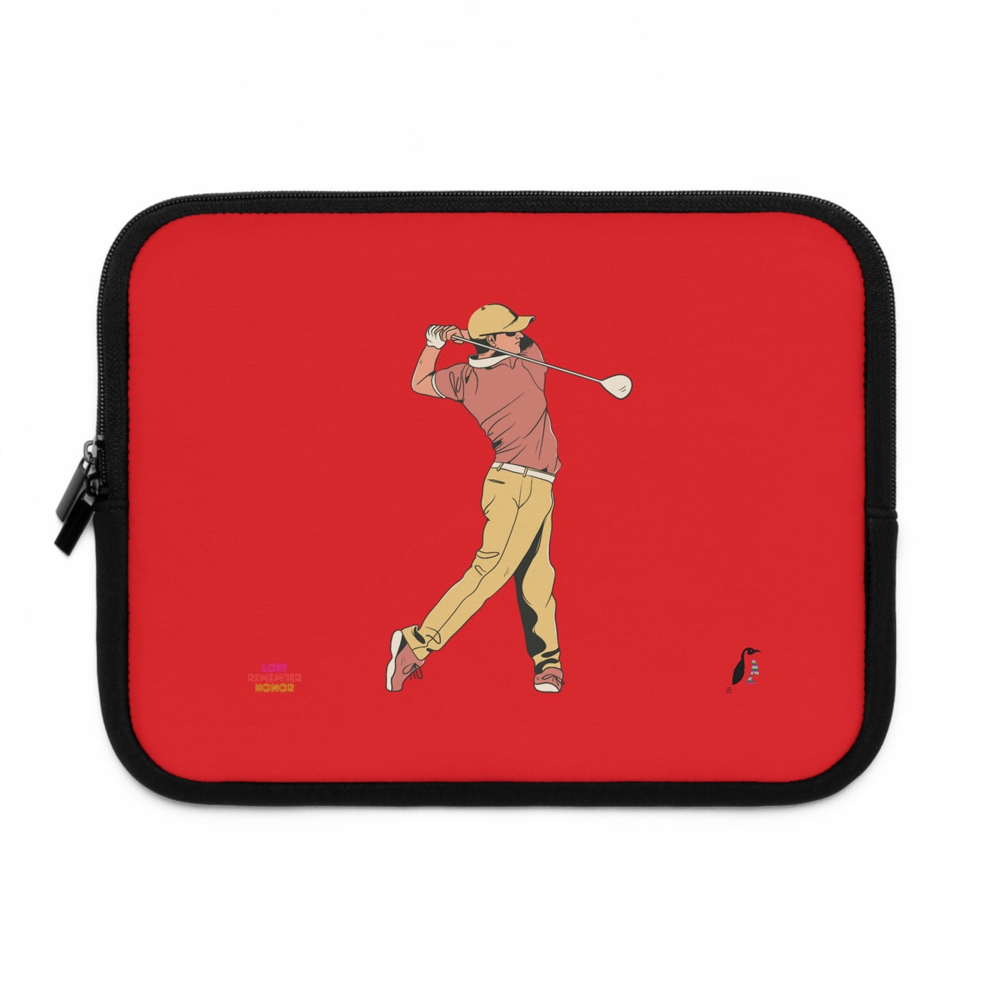 Laptop Sleeve: Golf Red