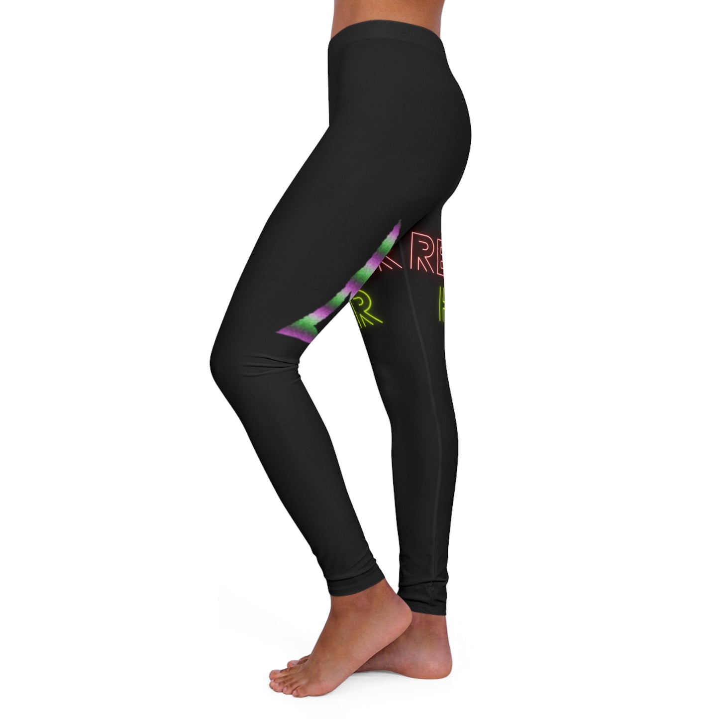 Women's Spandex Leggings: Lost Remember Honor Black