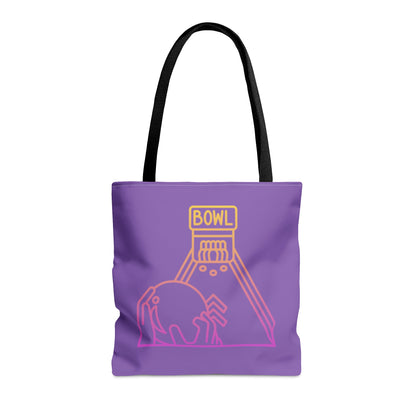 Tote Bag: Bowling Lite Purple