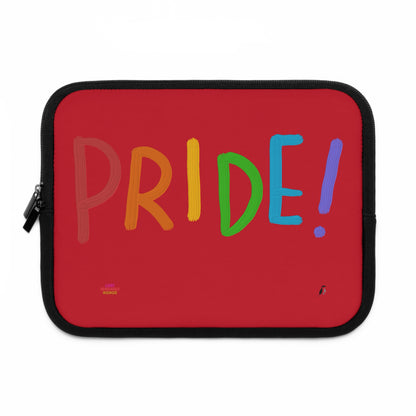 Laptop Sleeve: LGBTQ Pride Dark Red