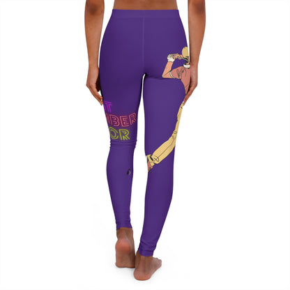 Women's Spandex Leggings: Golf Purple