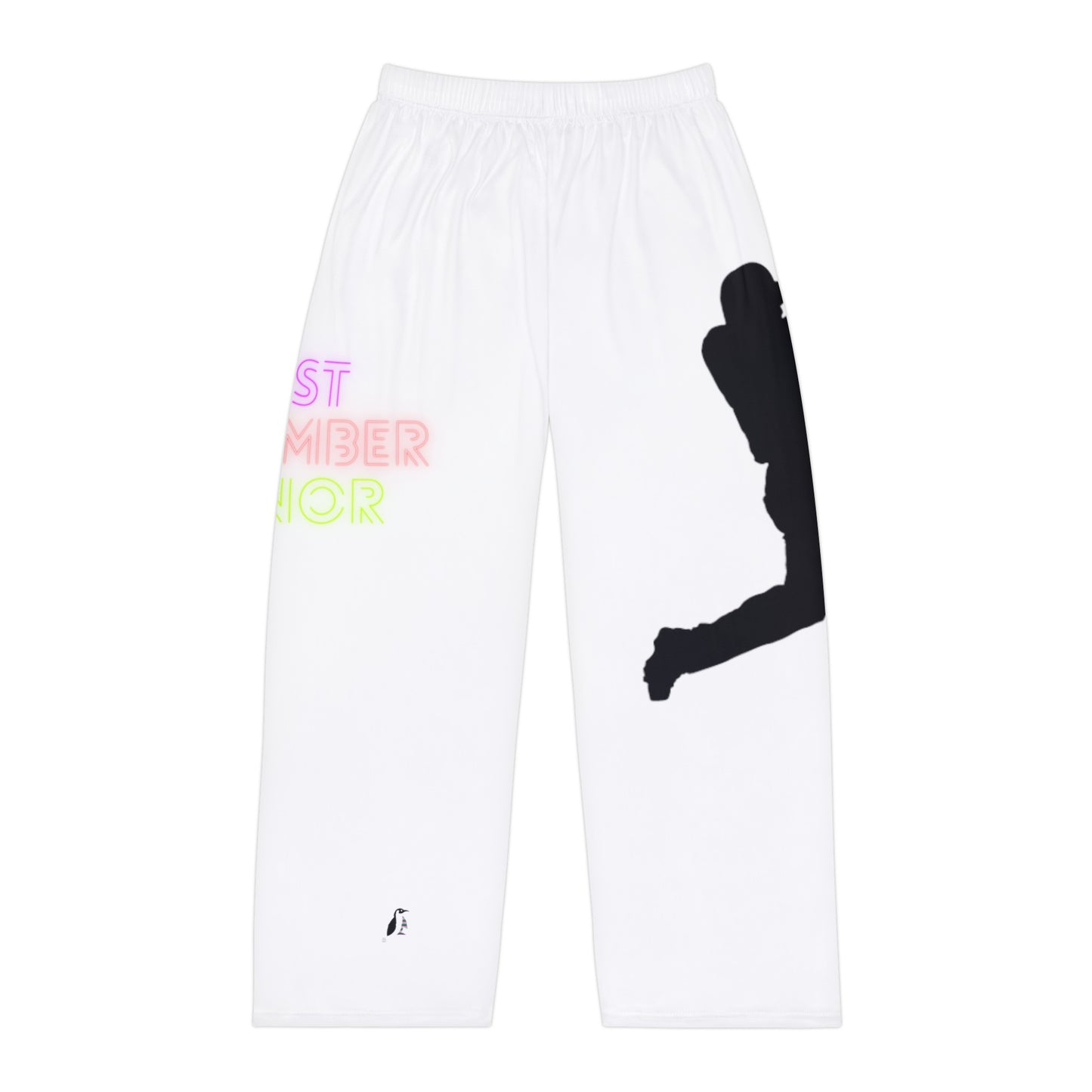 Men's Pajama Pants: Baseball White