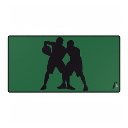 Desk Mats: Basketball Dark Green