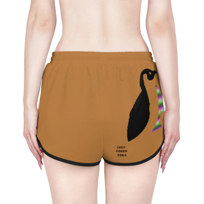 Women's Relaxed Shorts: Lost Remember Honor Lite Brown