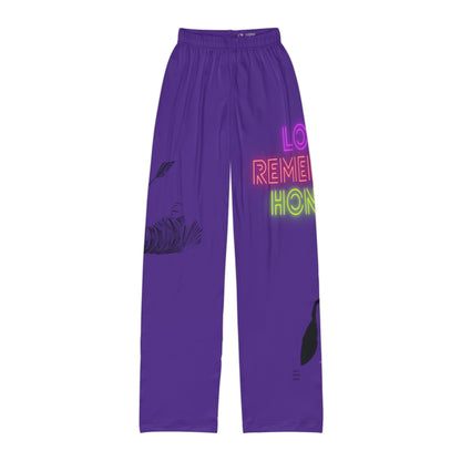 Kids Pajama Pants: Writing Purple