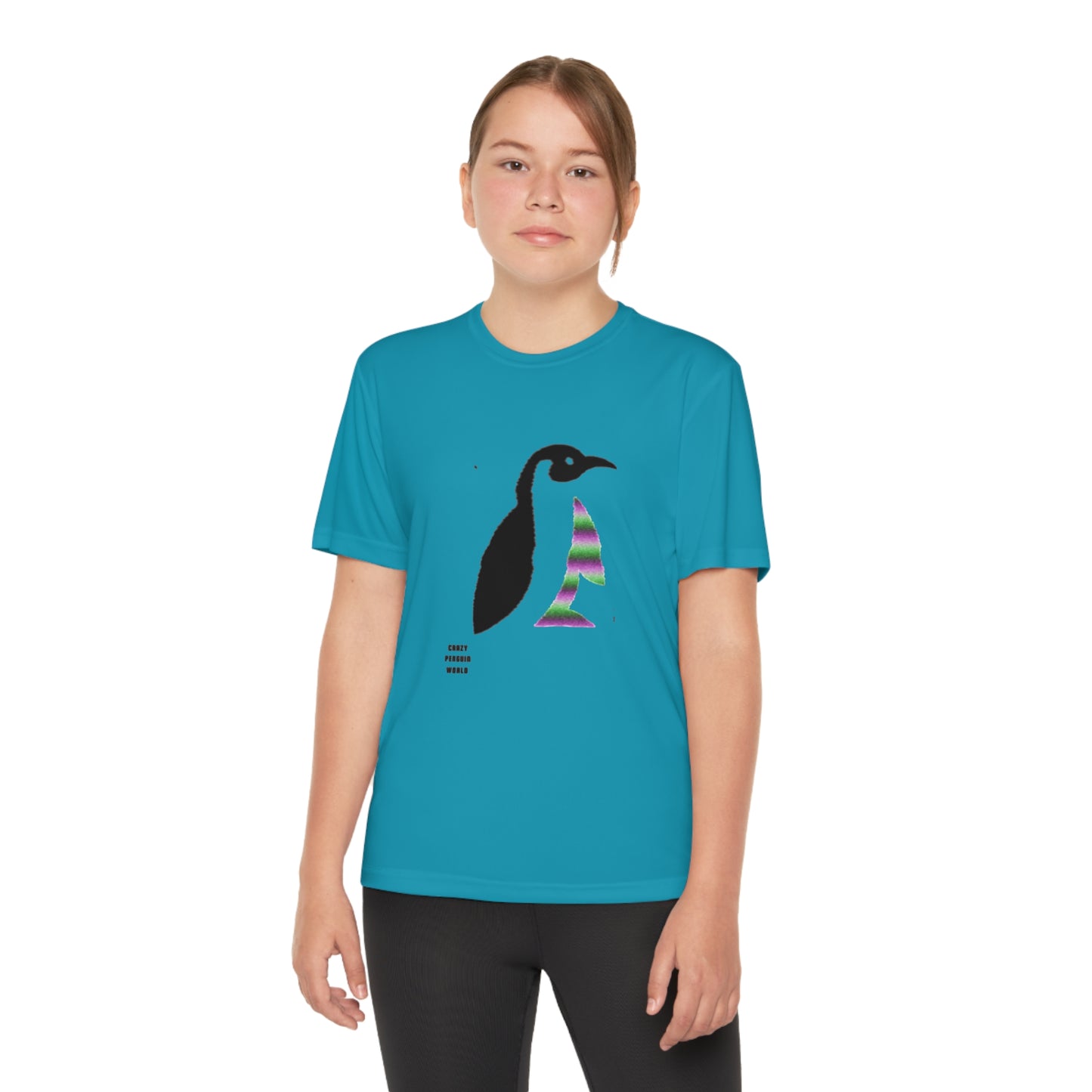 Youth Competitor Tee #2: Crazy Penguin World Logo