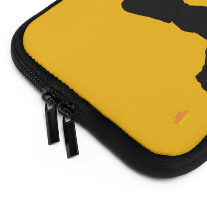 Laptop Sleeve: Baseball Yellow