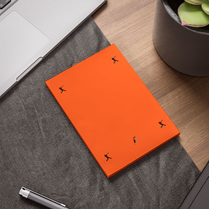 Post-it® Note Pads: Baseball Orange