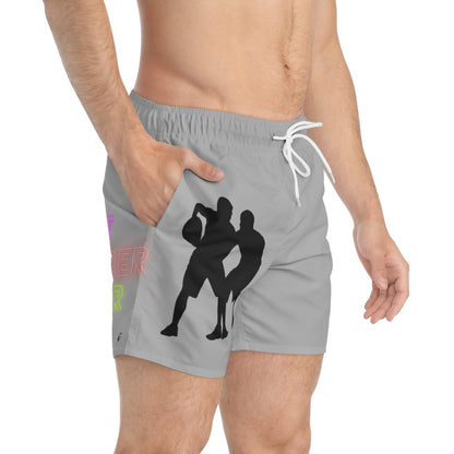 Swim Trunks: Basketball Lite Grey