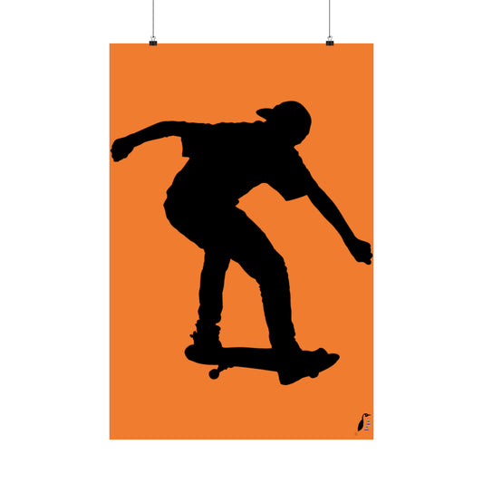 Premium Matte Vertical Posters: Skateboarding Crusta