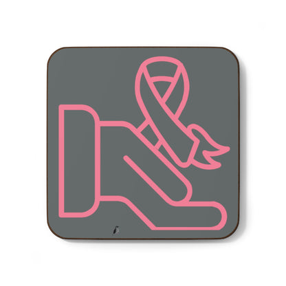 Hardboard Back Coaster: Fight Cancer Dark Grey