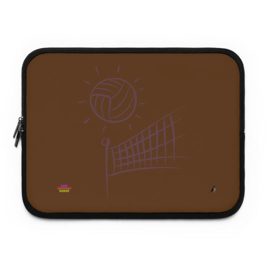 Laptop Sleeve: Volleyball Brown