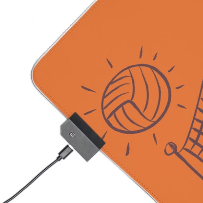 LED Gaming Mouse Pad: Volleyball Crusta