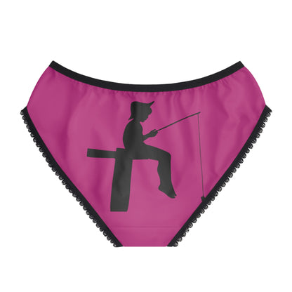 Women's Briefs: Fishing Pink