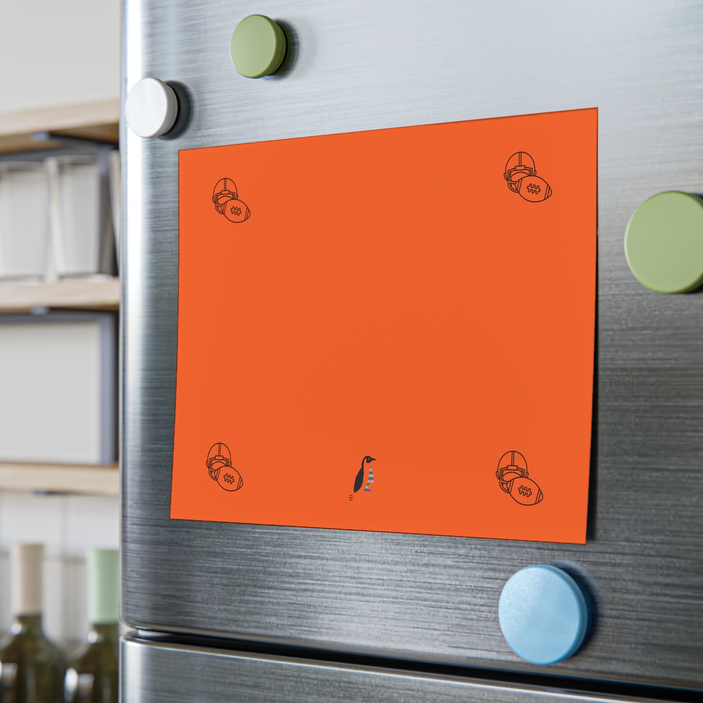 Post-it® Note Pads: Football Orange