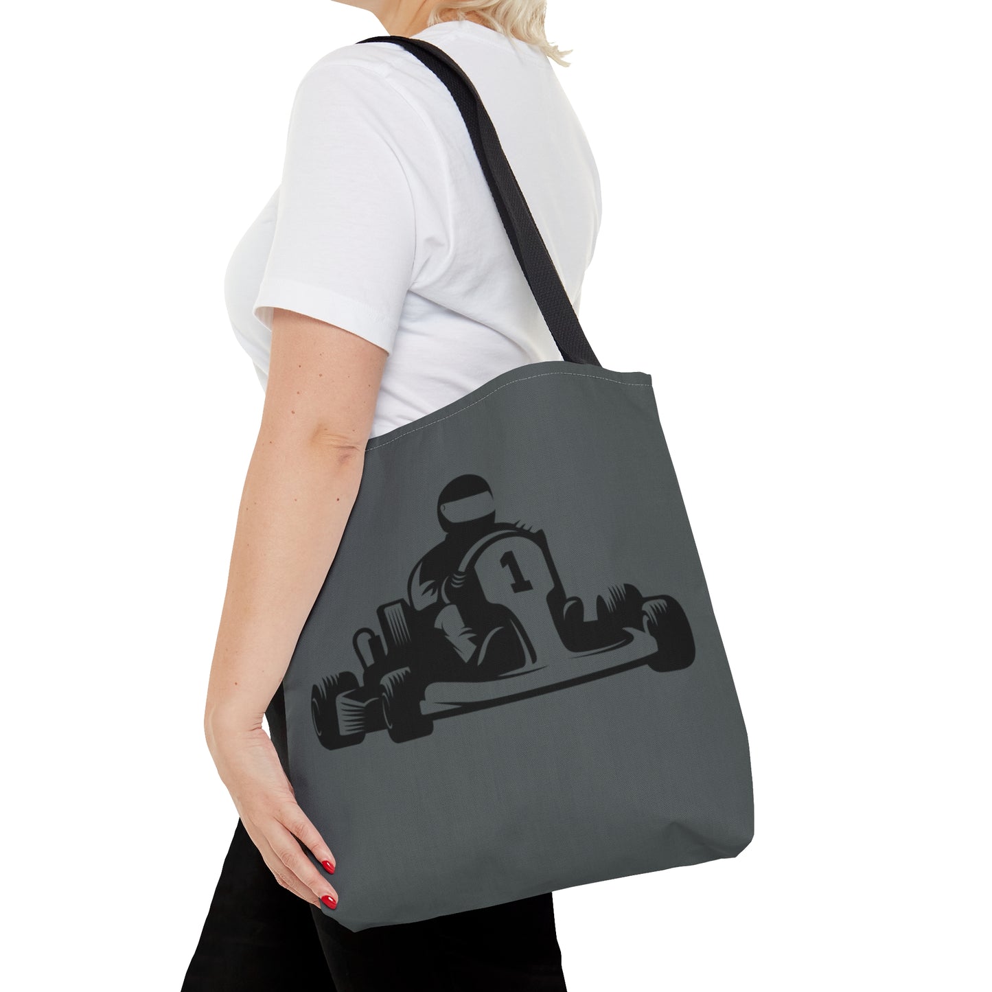 Tote Bag: Racing Dark Grey