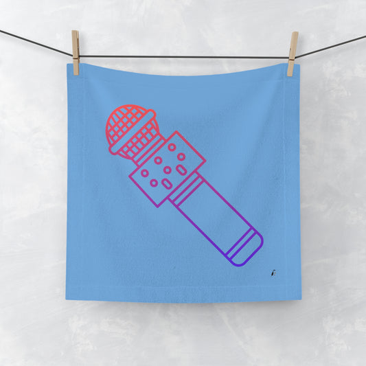 Face Towel: Music Lite Blue