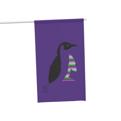 House Banner: Crazy Penguin World Logo Purple