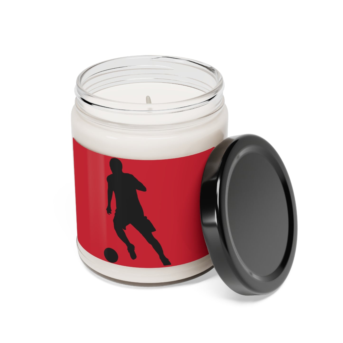 Scented Soy Candle, 9oz: Soccer Dark Red