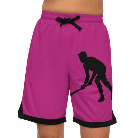 Basketball Rib Shorts: Hockey Pink