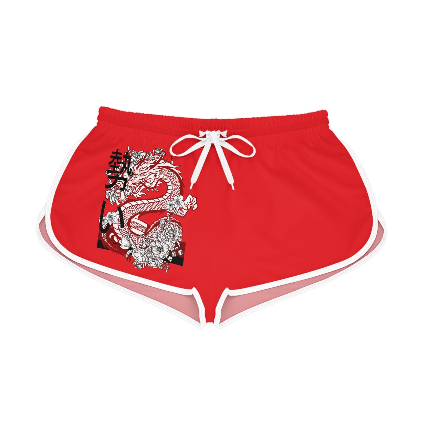 Women's Relaxed Shorts: Dragons Red