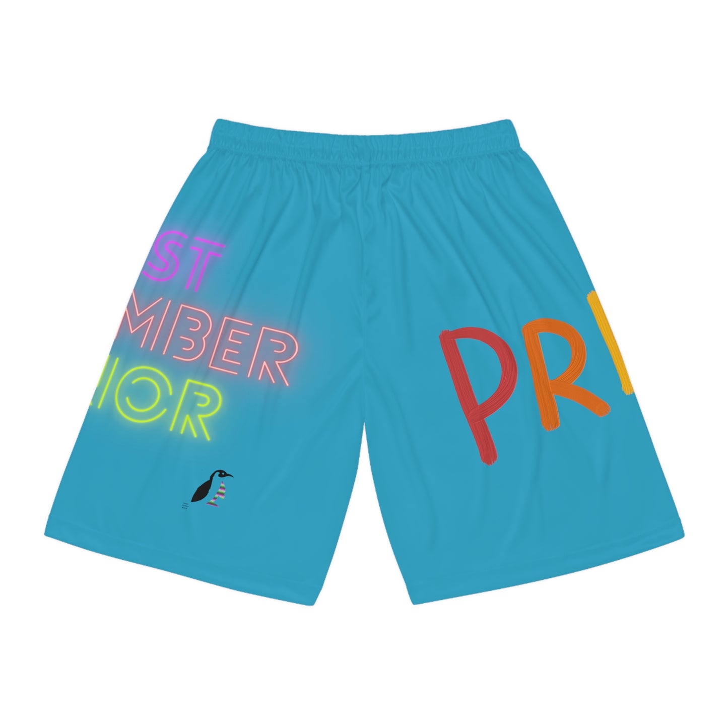 Basketball Shorts: LGBTQ Pride Turquoise