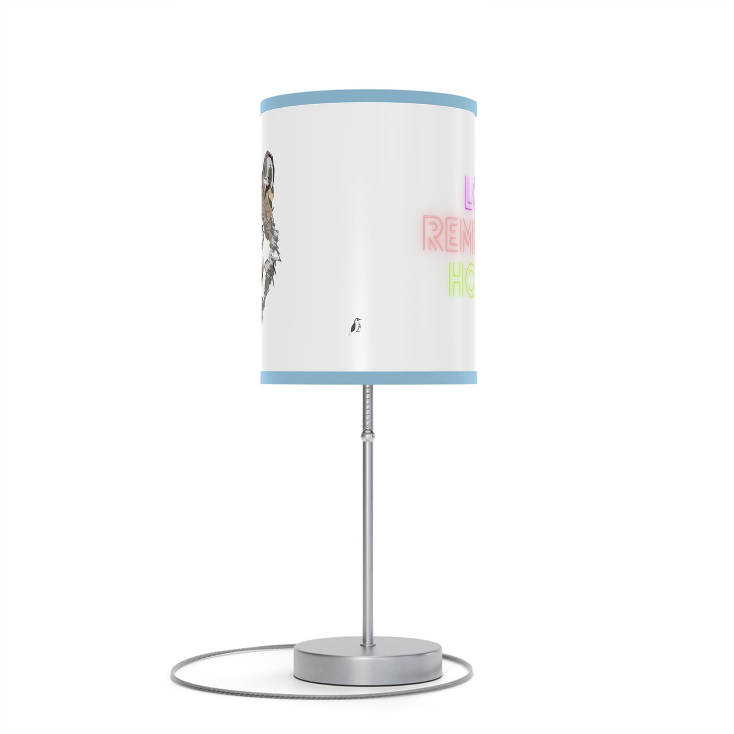 Lamp on a Stand, US|CA plug: Wolves White