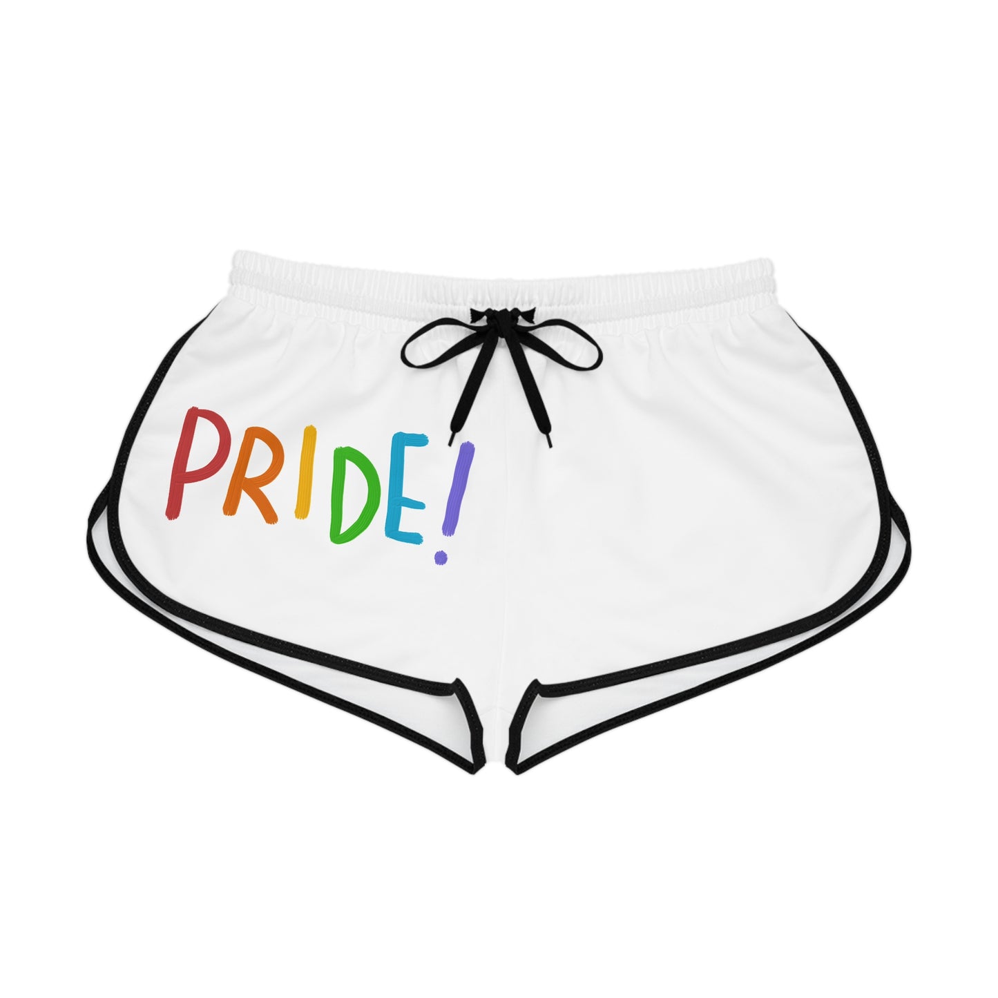 Women's Relaxed Shorts: LGBTQ Pride White