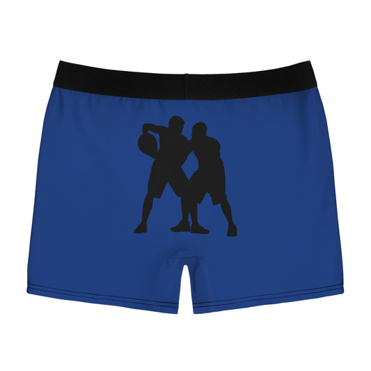 Men's Boxer Briefs: Basketball Dark Blue