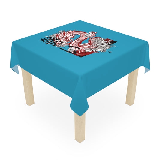 Tablecloth: Dragons Turquoise