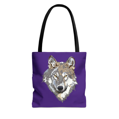 Tote Bag: Wolves Purple