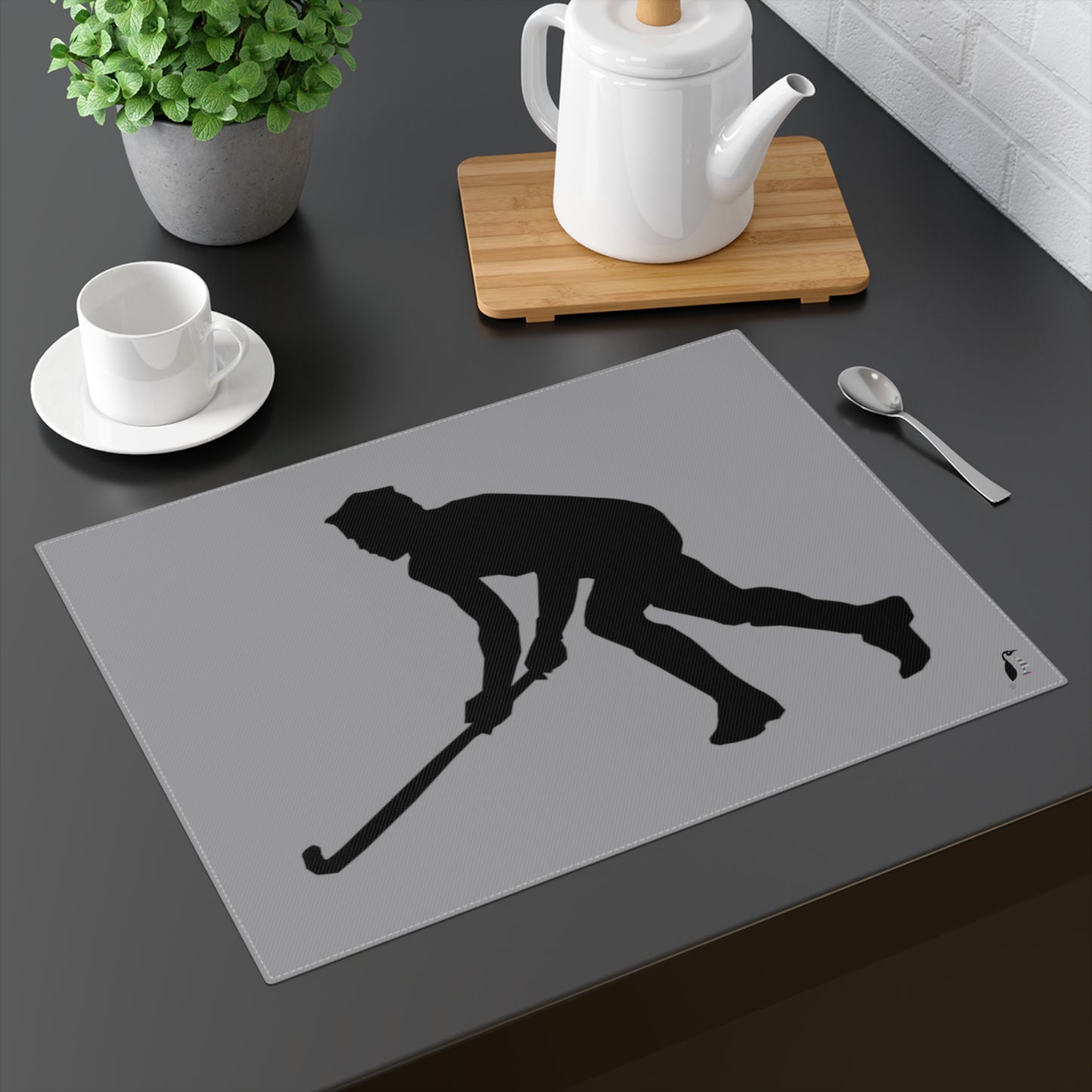 Placemat, 1pc: Hockey Grey