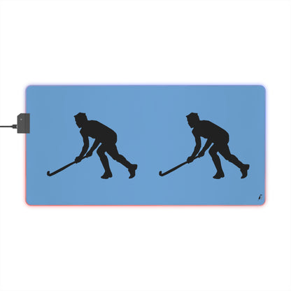 LED Gaming Mouse Pad: Hockey Lite Blue