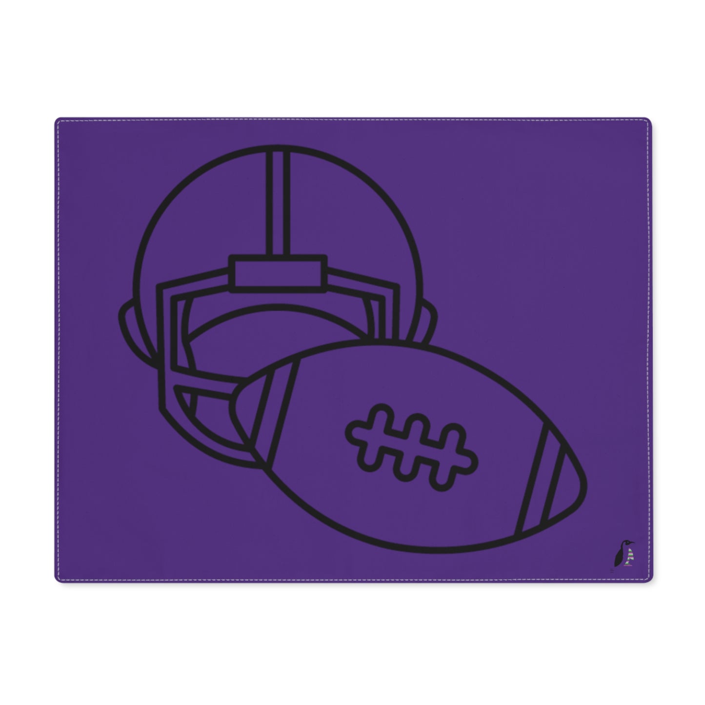 Placemat, 1pc: Football Purple