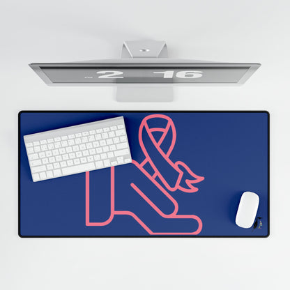 Desk Mats: Fight Cancer Blue