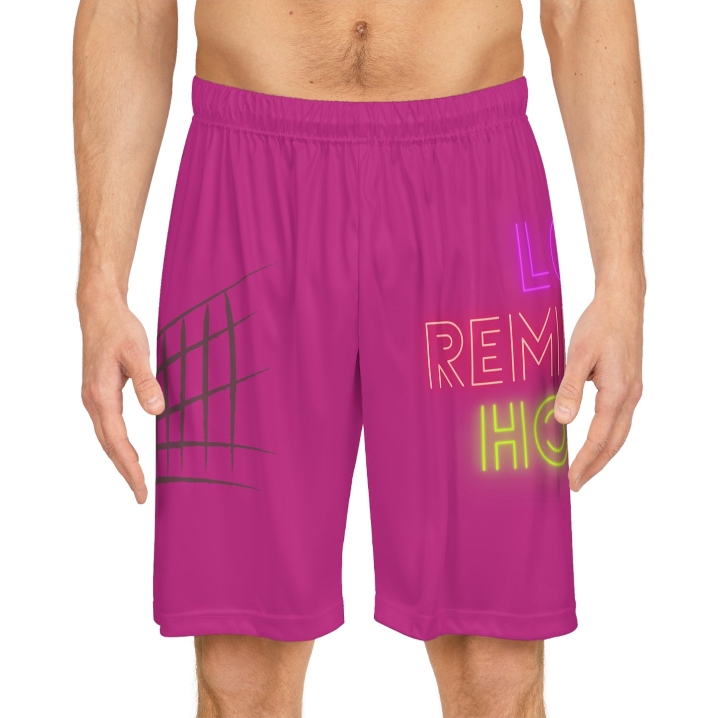 Basketball Shorts: Volleyball Pink