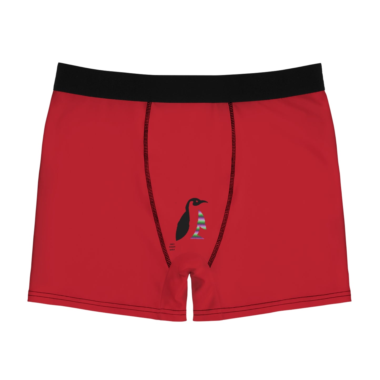 Men's Boxer Briefs: Wolves Dark Red