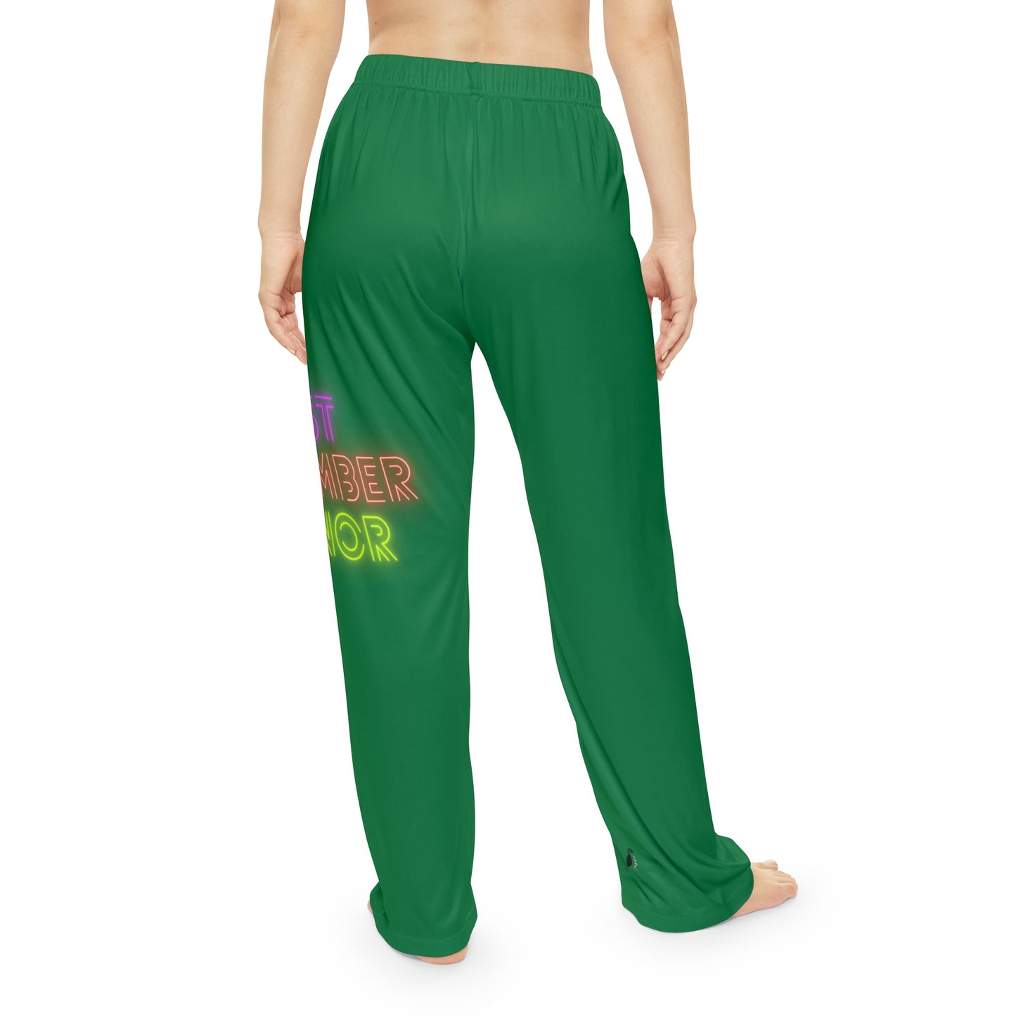 Women's Pajama Pants: Lost Remember Honor Dark Green