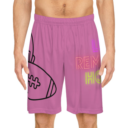 Basketball Shorts: Football Lite Pink