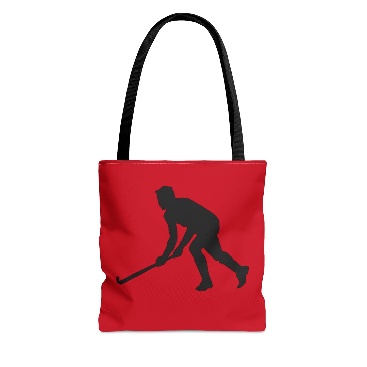 Tote Bag: Hockey Dark Red