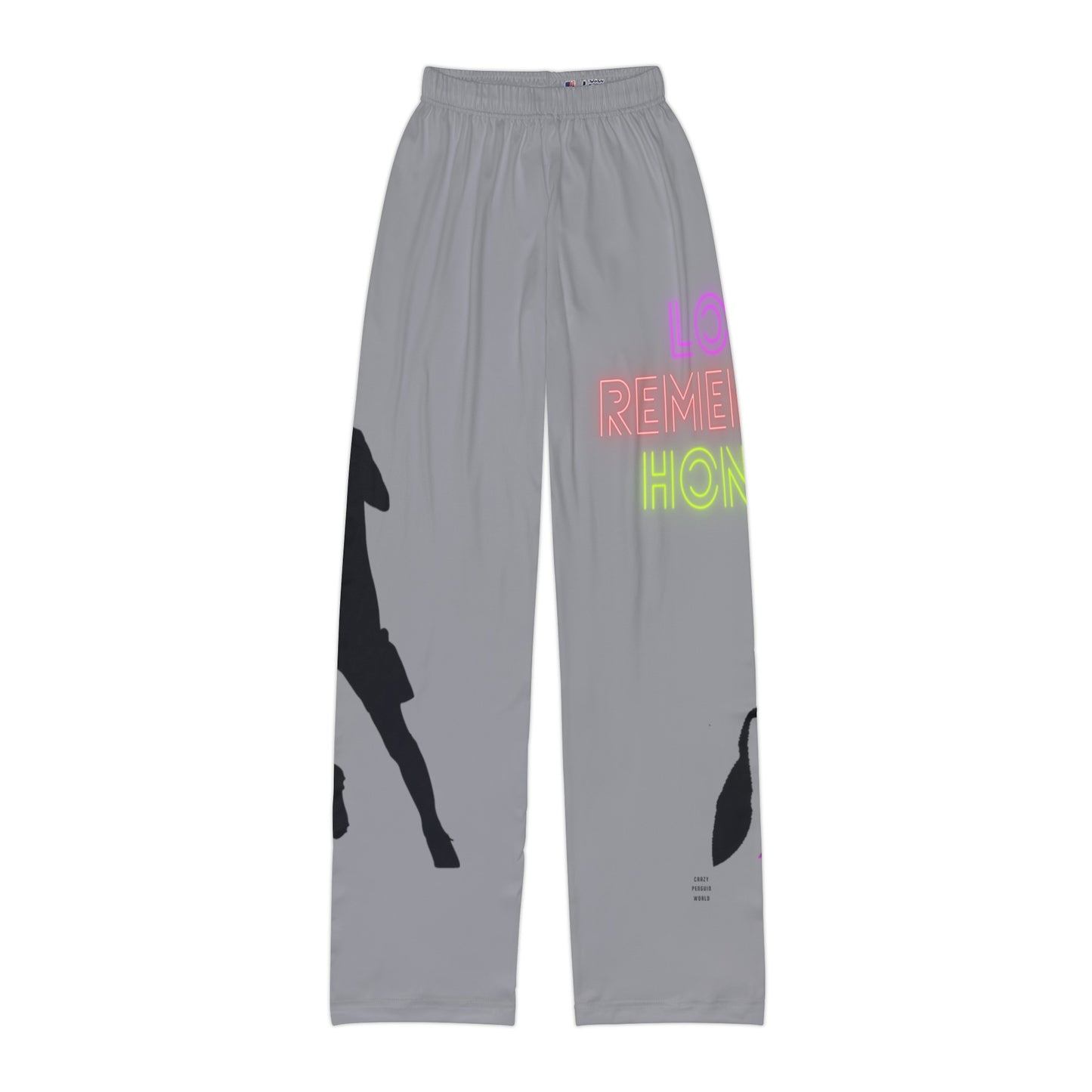 Kids Pajama Pants: Soccer Grey