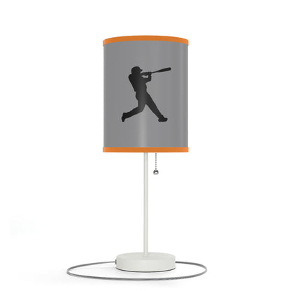 Lamp on a Stand, US|CA plug: Baseball Grey