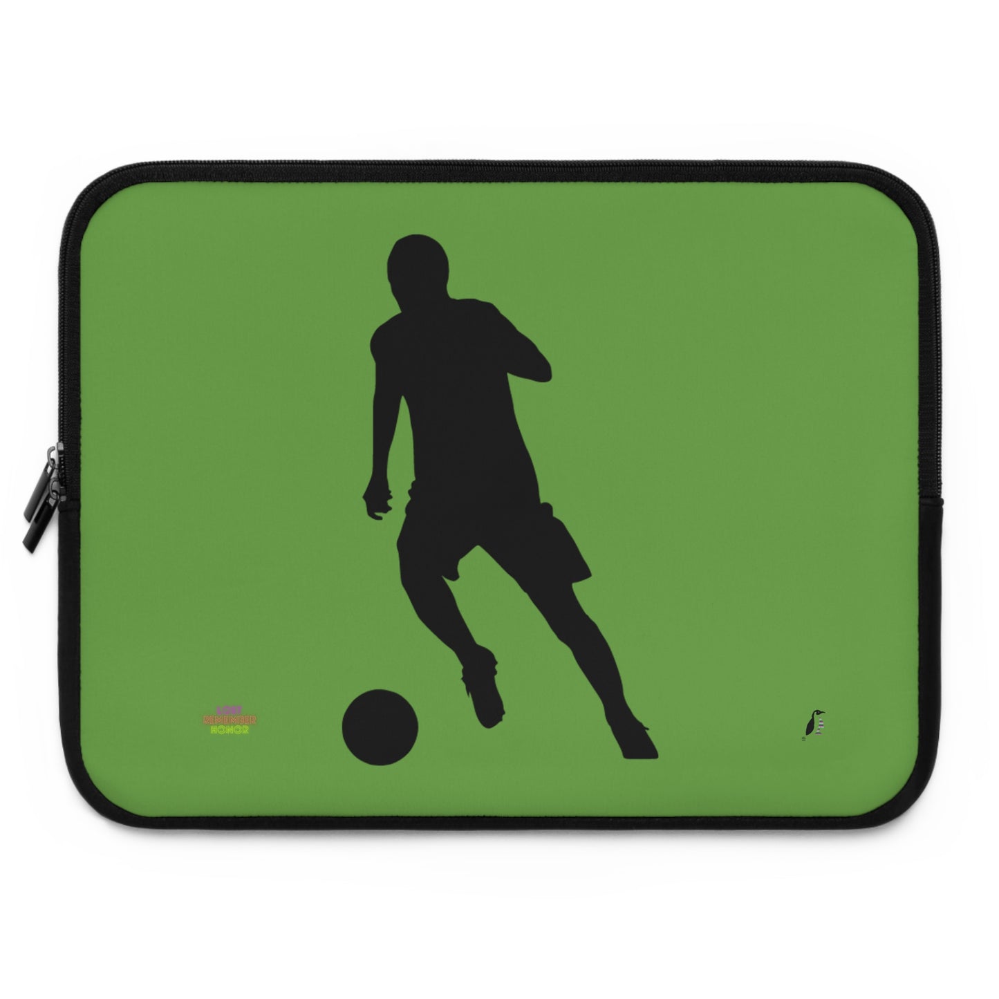 Laptop Sleeve: Soccer Green