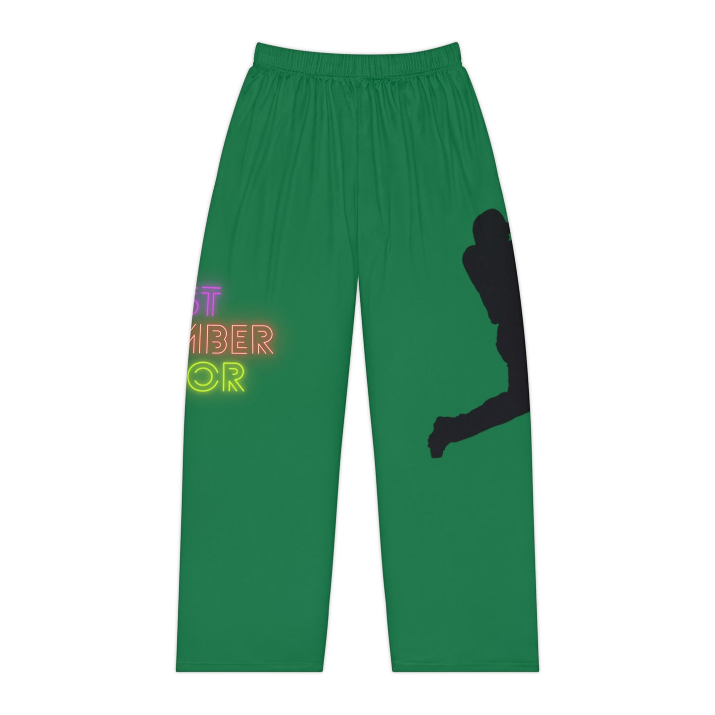 Women's Pajama Pants: Baseball Dark Green