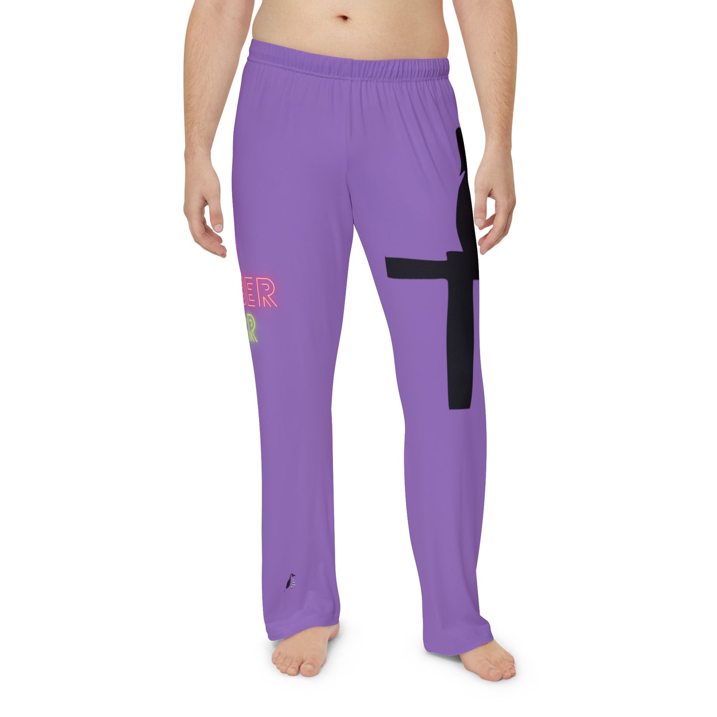 Men's Pajama Pants: Fishing Lite Purple