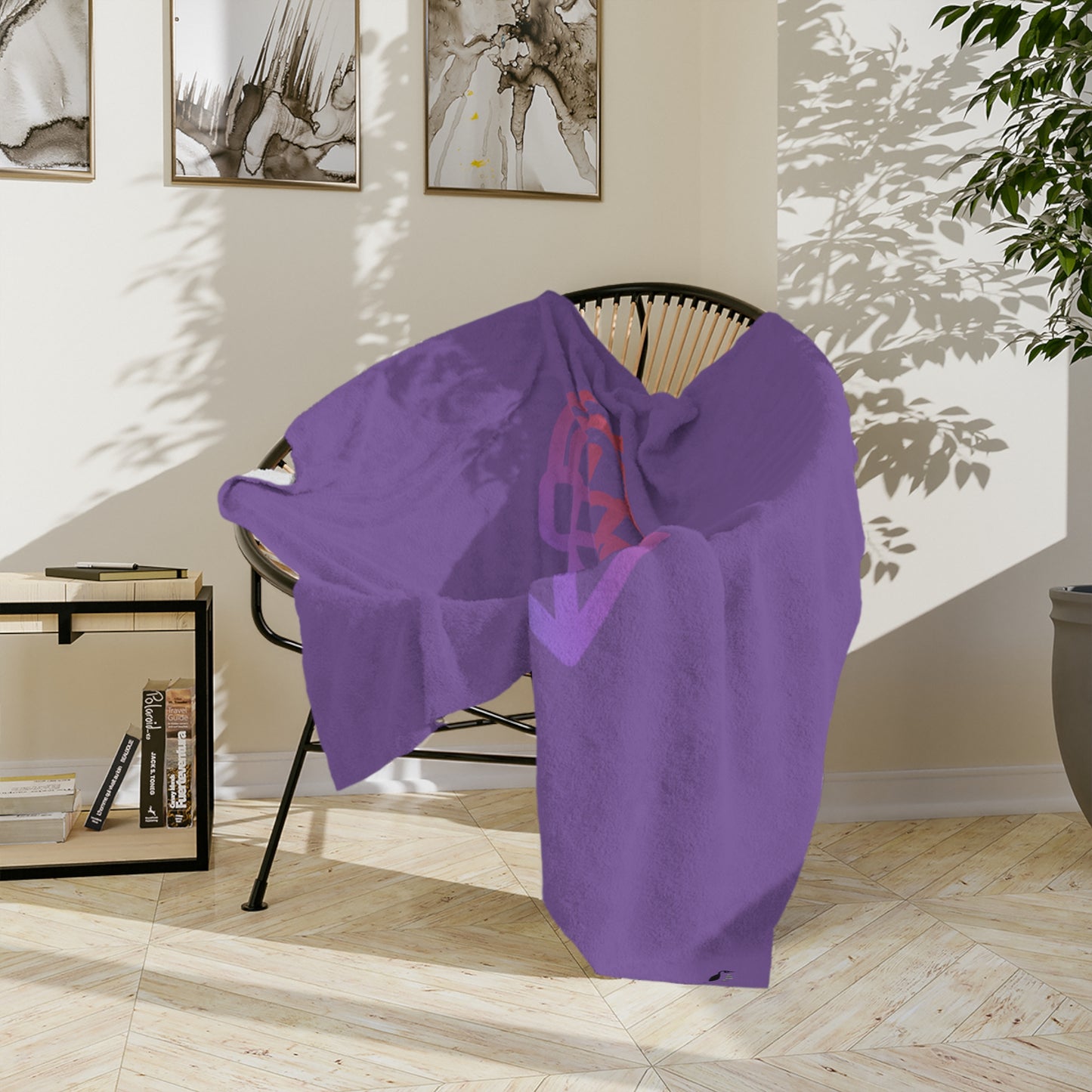 Velveteen Minky Blanket: Gaming Lite Purple