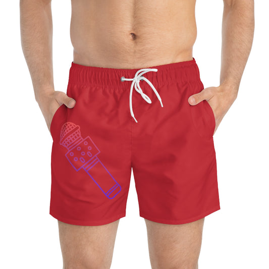 Swim Trunks: Music Dark Red