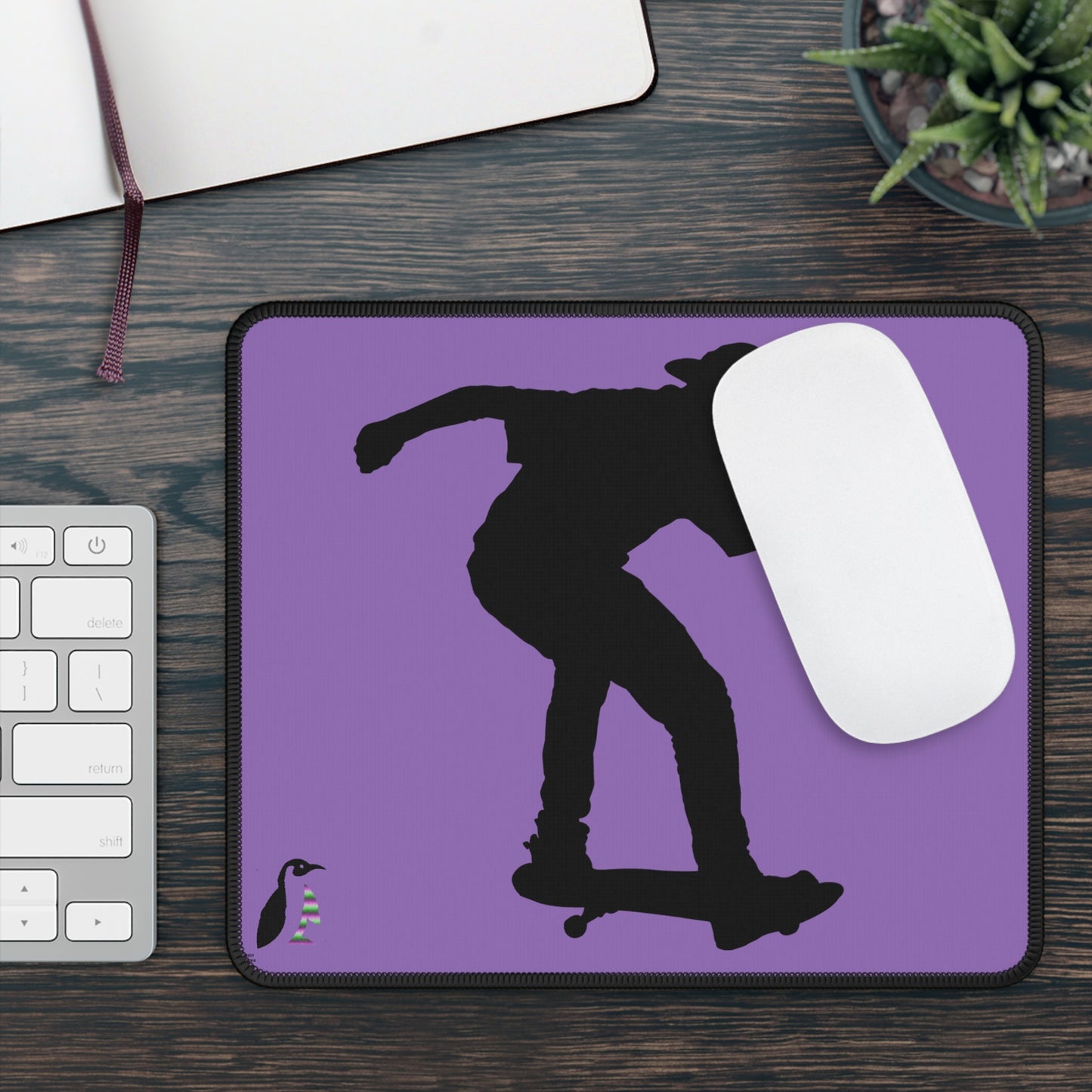 Gaming Mouse Pad: Skateboarding Lite Purple