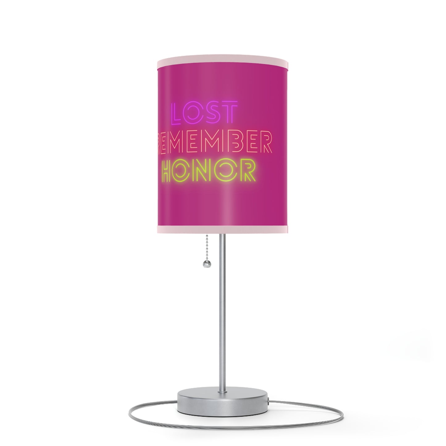 Lamp on a Stand, US|CA plug: Crazy Penguin World Logo Pink